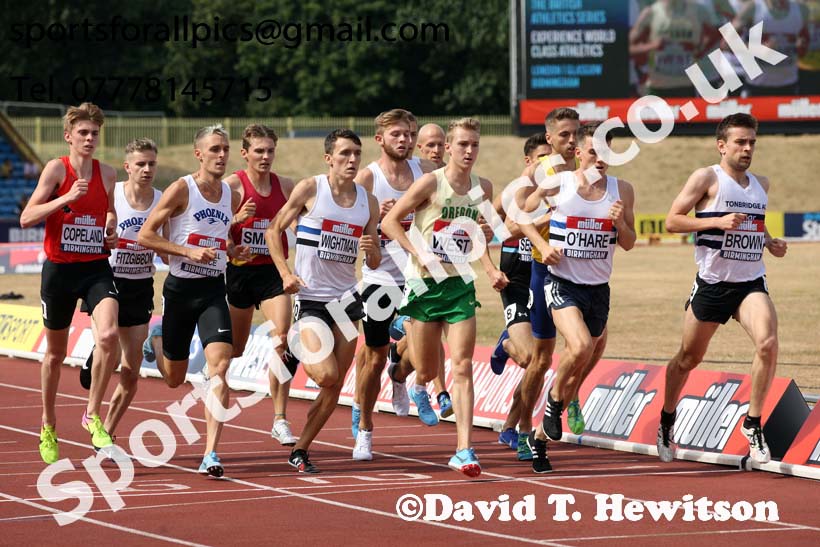 Mens 1500 metres, Muller British Championships, Alexander Stadium, Birmingham. Photo: David T. Hewitson/Sports for All Pics